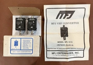 MFJ-313 VHF Converter (2 Units) w/ Box & Manual – 154-158 / 160-164 MHz – NOS - Picture 1 of 8