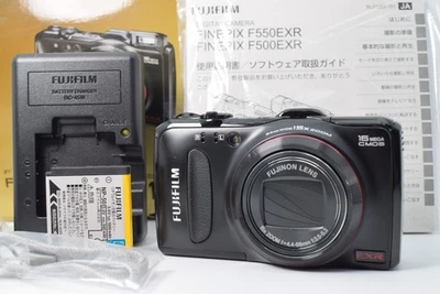 Fujifilm FINEPIX F550EXR Black 16.0 MP Compact Digital Camera [Top MINT] #1711 - Image 1 of 4