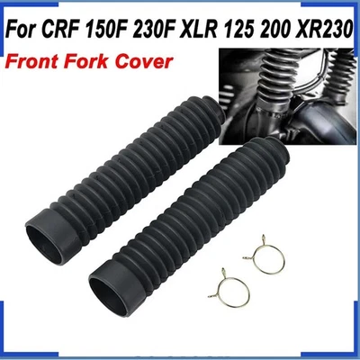 For Honda CRF150F CRF230F Rubber Front Fork Guard Shock Absorber Protection Set - Image 1 of 4