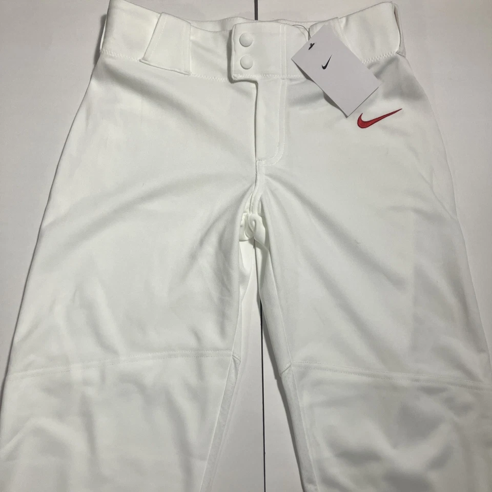Pantalones de béisbol Nike Team para niños blancos rojos forrados talla L nuevos con etiquetas Foto 1 de 4