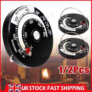 Wood Stove Flue Magnetic Thermometer Log Burner Temperature Gauge Accessories - Picture 1 of 13