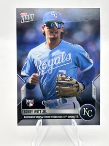 Bobby Witt Jr 2022 Topps Now Stop & Throw Rookie Kansas City Royals #21 JC - Bild 1 von 2