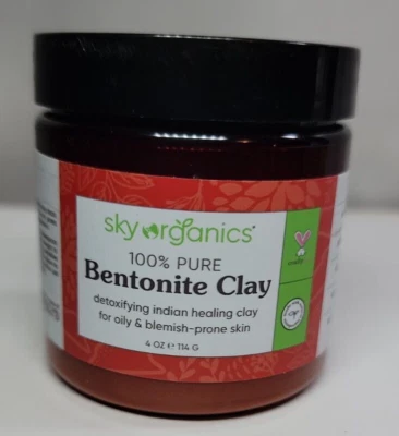 Indian Healing Clay By Sky Organics 4oz 100% Pure & Natural Bentonite Clay - Image 1 of 4