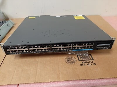 Cisco WS-C3650-12X48UQ-S 48 (10/100/1000, 100Mbps/1/2.5/5/10Gbps) Managed Switch - Image 1 of 3