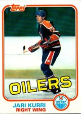 1981-82 Topps #18 Jari Kurri  RC Rookie Edmonton Oilers V52226