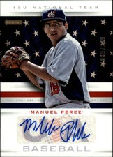 2013 USA Baseball 15U National Team Signatures #9 Manuel Perez Auto /299