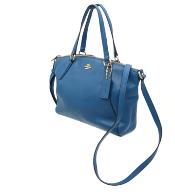 Coach SMALL Kelsey Cobalt Blue Tote/Crossbody Bag With Zipper Closure - Image 1 of 4