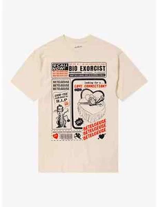 Beetlejuice Mens Bio-Exorcist Betelgeuse Advertisement Funny Shirt New M-2XL - Picture 1 of 5