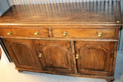 Early American Country Oak Side Cabinet Ca 1720 - Image 1 of 4
