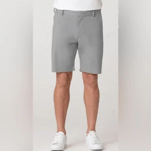 NWT SWET TAILOR Men’s 8” Gray Chino Short Regular Fit - Size 31 - Picture 1 of 10