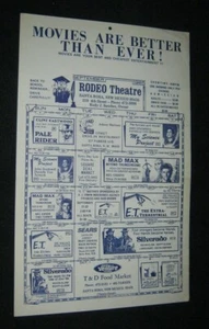 Santa Rosa New Mexic MAD MAX My Science Project EASTWOOD PALE RIDER Silverado ET - Picture 1 of 1