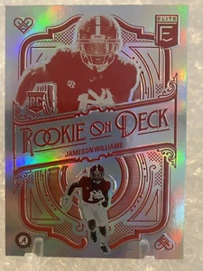2022 Donruss Elite Rookie on Deck Jameson Williams RD-13 Detroit Lions RC - Picture 1 of 2