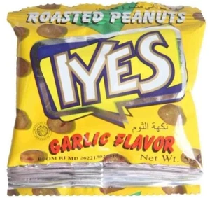 30 Packet X IYES Roasted Peanuts Garlic Flavor (5 Gram) فستق بنكهة الثوم - Picture 1 of 2