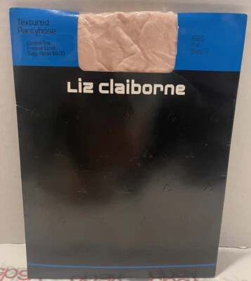 Pantimedias Liz Claiborne Texturizadas Talla 2 Rosa Control de Desplazamiento Top De Colección Foto 1 de 4