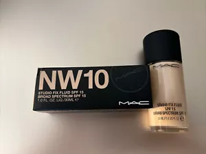 MAC Studio Fix Fluid LSF 15 Foundation (NW10) 1oz/30ml Neu im Karton - Bild 1 von 5