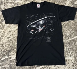 VTG Star Trek Fifth Anniversary Shirt 1992 Paramount Dbl Sided Large Sngl Stitch - Picture 1 of 7