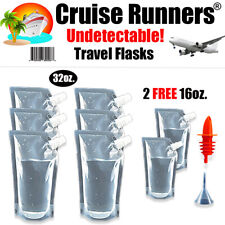Cruise Flask Kit Rum Runners For Cruise Sneak Alcohol Liquor Bag Smuggle Booze 