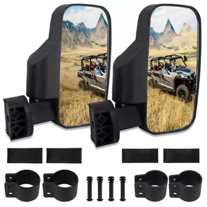 1.75"-2" Breakaway Side Mirrors Rear View Mirror Set For Polaris Ranger RZR UTV - Bild 1 von 17