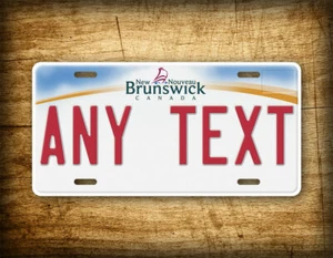 Personalized Brunswick Canada License Plate Customized Canadian "New Nouveau" - Foto 1 di 6