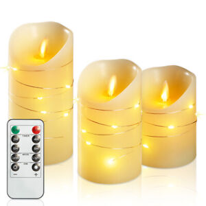 27er LED Teelichter Kerzen mit Fernbedienung wasserdicht Flackernd Dimmbar Timer