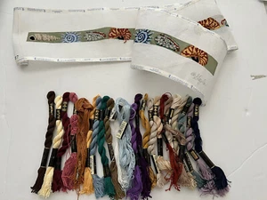 Beautiful Gayla Elliott Sea Shell 18Ct Needlepoint Belt Canvas & Threads - Picture 1 of 12