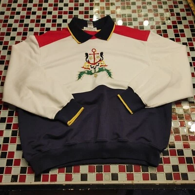 De Colección Alfred Dunner GRANDE Cuello COSIDO Pullover Sudadera NAUTICA Vela Foto 1 de 4
