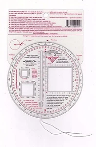 RM PRODUCTS Military Round Protractor (red) Scale: 1:25k / 1:50k / 1:100k - Bild 1 von 4