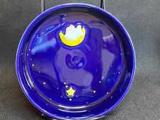Rare- Cobalt Candy/Trinket Bowl w/ Bunny on Moon amongst the Stars Inside Bowl