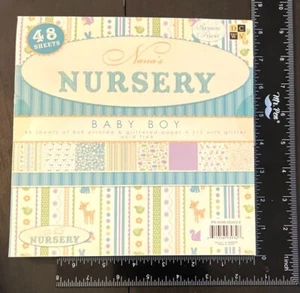 DCWV Nana's Nursery Baby Boy Scrapbook Paper new 8x8 - Picture 1 of 9