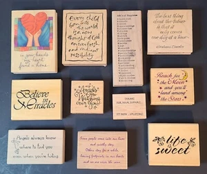 Assorted Rubber Stamps Inspiration and Inspirational YOU CHOOSE - Picture 1 of 54