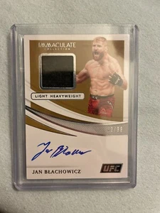 2021 Panini Immaculate Collection UFC Relic Auto #MA-JBZ Jan Blachowicz #22/99 - Bild 1 von 2