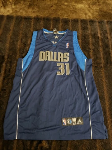 Adidas Mens Size 50 Blue Sleeveless Dallas Mavericks Jason Terry #31 Jersey Cover
