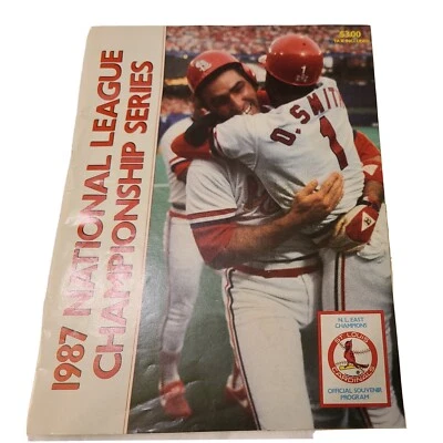 1987 National League Championship Series St. Louis Cardinals official program - Image 1 of 4