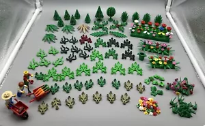 Riesige Menge Lego Pflanzen: 3 Minifiguren Blätter Blumen Botanisches Laub - Bild 1 von 19