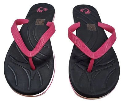 Chanclas acolchadas rosa y negro para mujer talla 39 (US 8-8,5) Foto 1 de 4