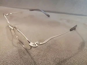 Jean Paul Gaultier JPG Vintage OVAL Eyeglasses TITAN 55-0034 Silver 48-19 - Picture 1 of 4