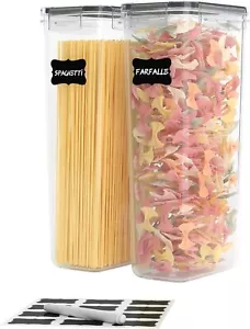 Pasta Containers, 4 Pk 2.8L Airtight Food Storage Containers, Spaghetti for and - Picture 1 of 1