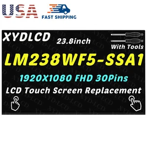New LM238WF5(SS)(A1) 23.8in FHD LCD LED Touch Screen Display LM238WF5-SSA1 1080P - Picture 1 of 5