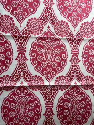 Brunschwig & Fils Estampado Sufera Rosa Remanente 24"x24" Foto 1 de 3