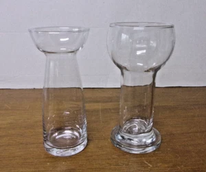 2x Hyazinthenglas - Hyazinthenvase Glas Vase Klarglas 16 cm /16,5 cm hoch - Bild 1 von 6