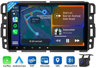 For Buick Enclave 2008-2012 8" Android 14 Car Radio Stereo GPS Navi CarPlay WiFi - Image 1 of 4