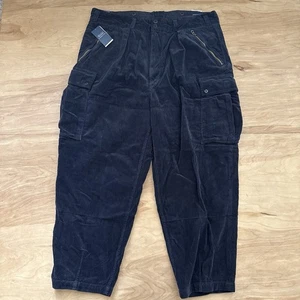 Polo Ralph Lauren Relaxed Fit Wide Wale Corduroy Cargo Pant Men 40x27 Baggy $298 - Picture 1 of 17