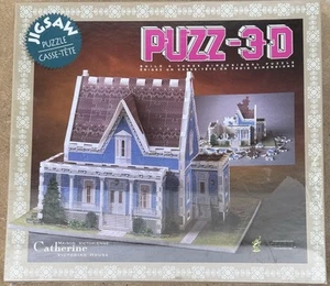 Vtg Puzz-3D Catherine Victorian House 3 Dimensional Jigsaw Puzzle New Sealed - Picture 1 of 10