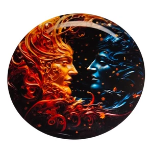 Atrapasol Sol y Luna Plástico Decorativo Decoración Ventana Hombre Mujer Luz Oscura 6" - Imagen 1 de 5