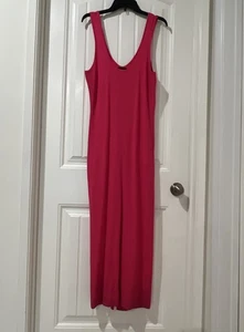 House Of Harlow 1960 Maxikleid Ärmellos Gerippt Hot Pink Tank Dress Gr. XL Neu mit Etikett - Bild 1 von 8