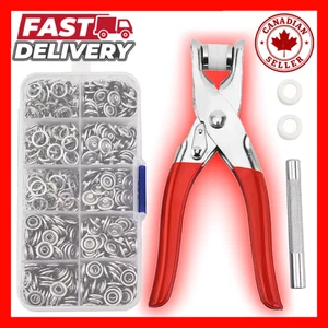 Metal Snap Fasteners Kit with Pliers Tool Set for Sewing Clothing Leather Buckle - Picture 1 of 6