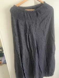 Grey and white striped culottes by Cerulean by Blue Diamond - Picture 1 of 4