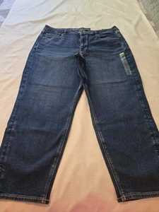 Pantalones de mezclilla para mujer talla 20 cortos American Eagle elásticos MAMÁ tiro súper alto nuevos con etiquetas - Imagen 1 de 14