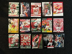 Lot (15) Travis Kelce Football Cards Inserts No Duplicates - Picture 1 of 1