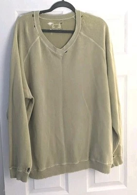 MOD O DOC Light Green Distress Sweatshirt Long Sleeve Size XL - Image 1 of 4